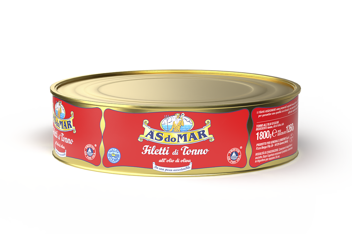 Filetti di tonno all'olio di oliva 1.800g