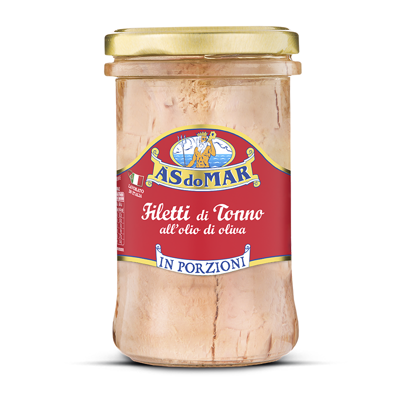 Filetti di Tonno all'olio di oliva in porzioni 250g