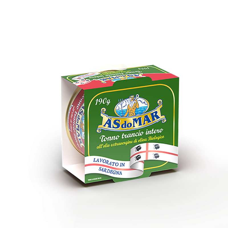 Tonno Trancio intero all'olio extravergine di oliva 190g