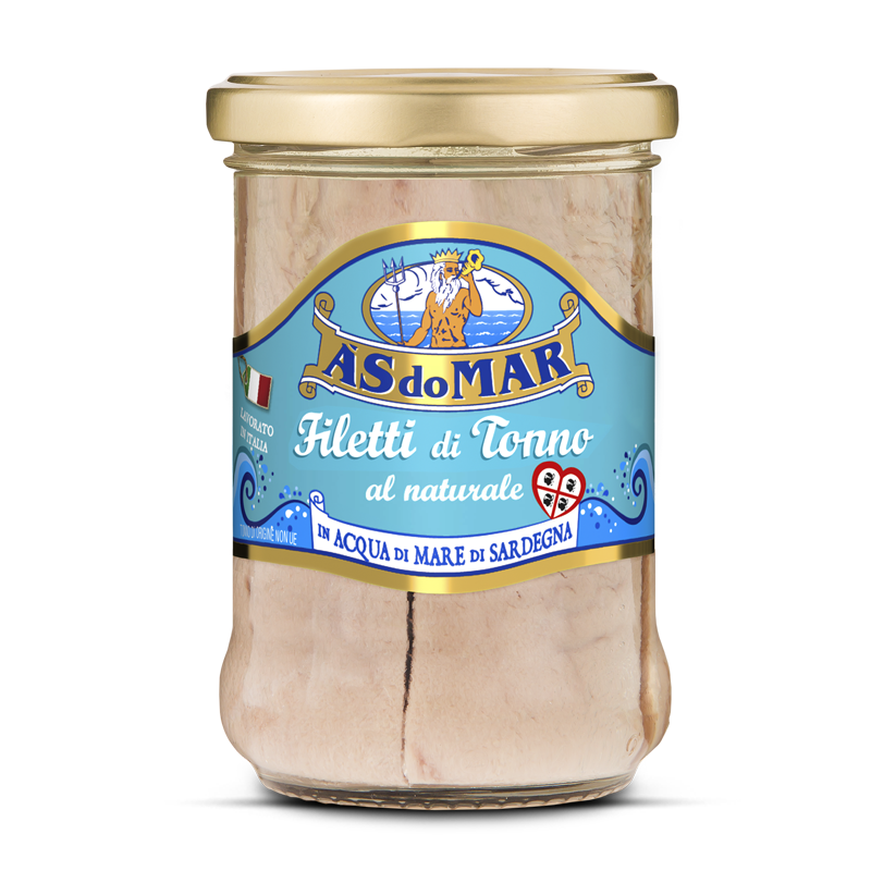 Filetti di tonno al naturale in acqua di mare di Sardegna 190g