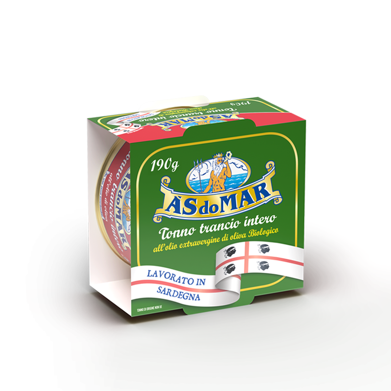 Tonno Trancio intero all'olio extravergine di oliva 190g