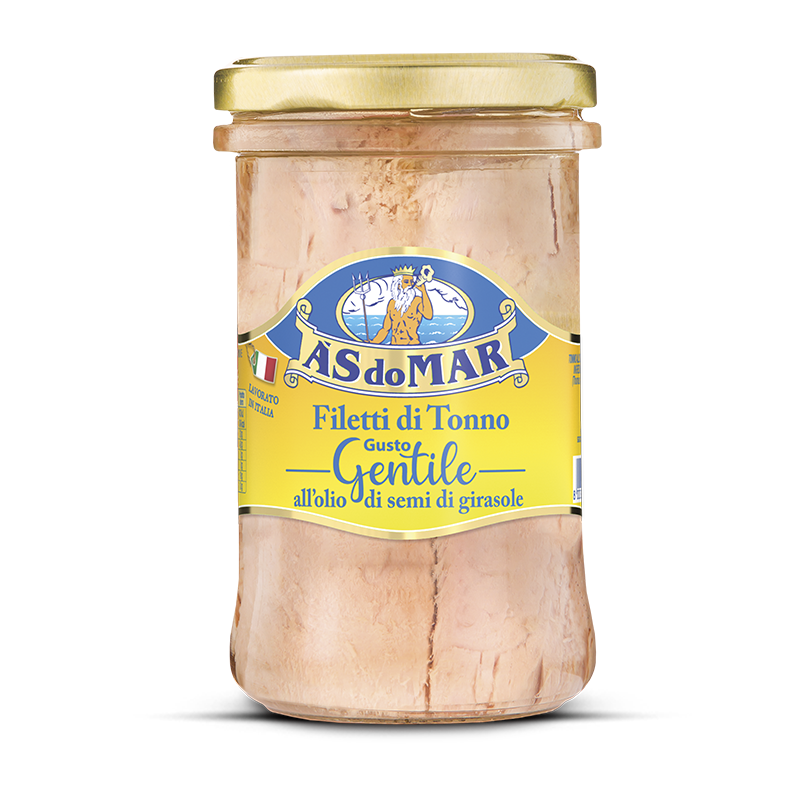 Filetti di Tonno all'olio di semi di girasole in porzioni 250g