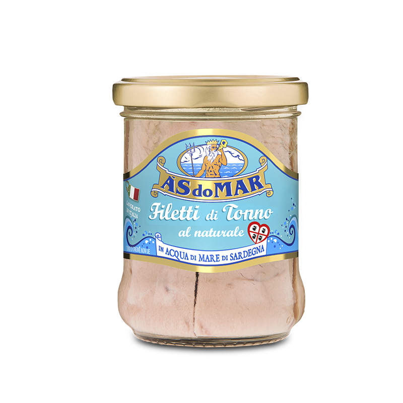 Filetti di tonno al naturale in Acqua di Mare di Sardegna 170g