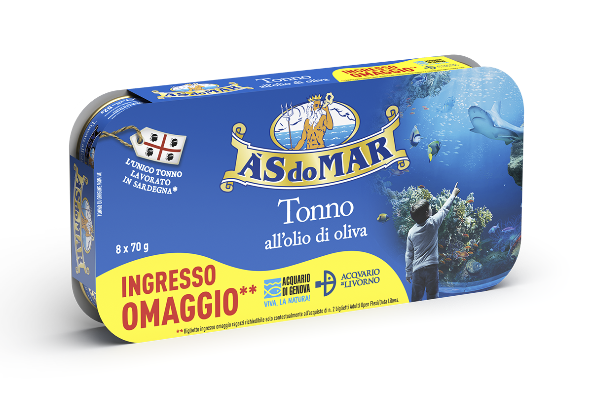 Tonno all'olio d'oliva 8x70g Promo Acquario