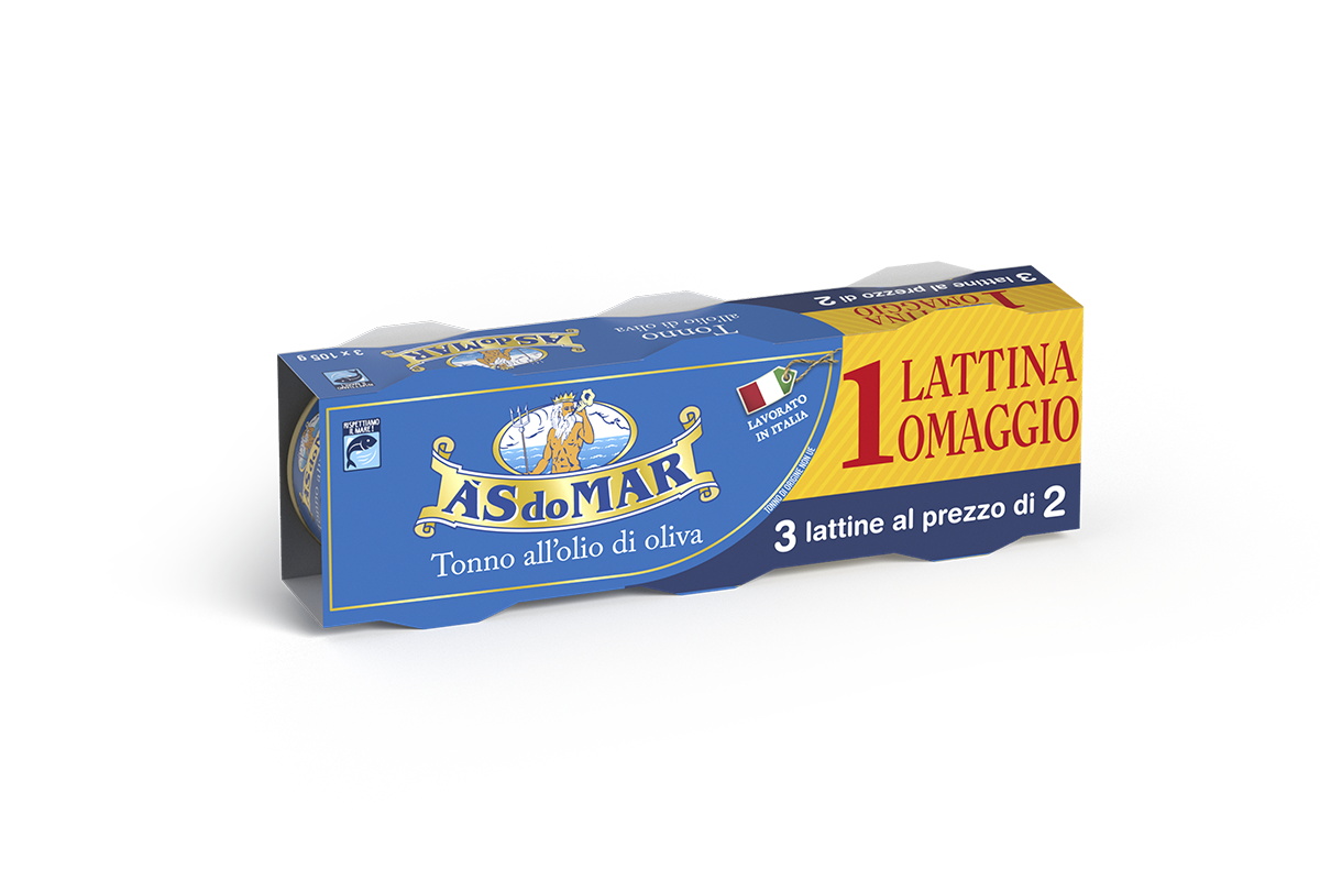 Tonno all'olio di oliva 105gx2+1