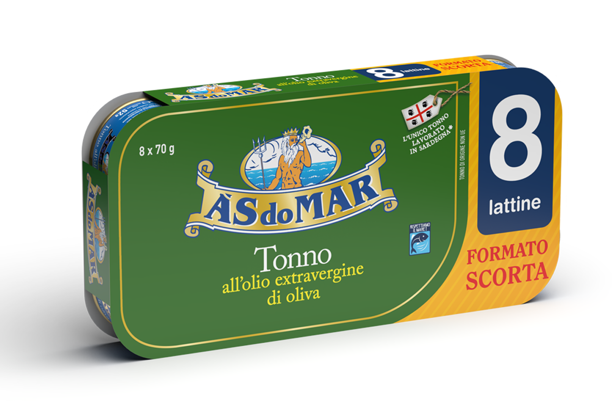 Tonno all'olio extravergine di oliva 70gx8