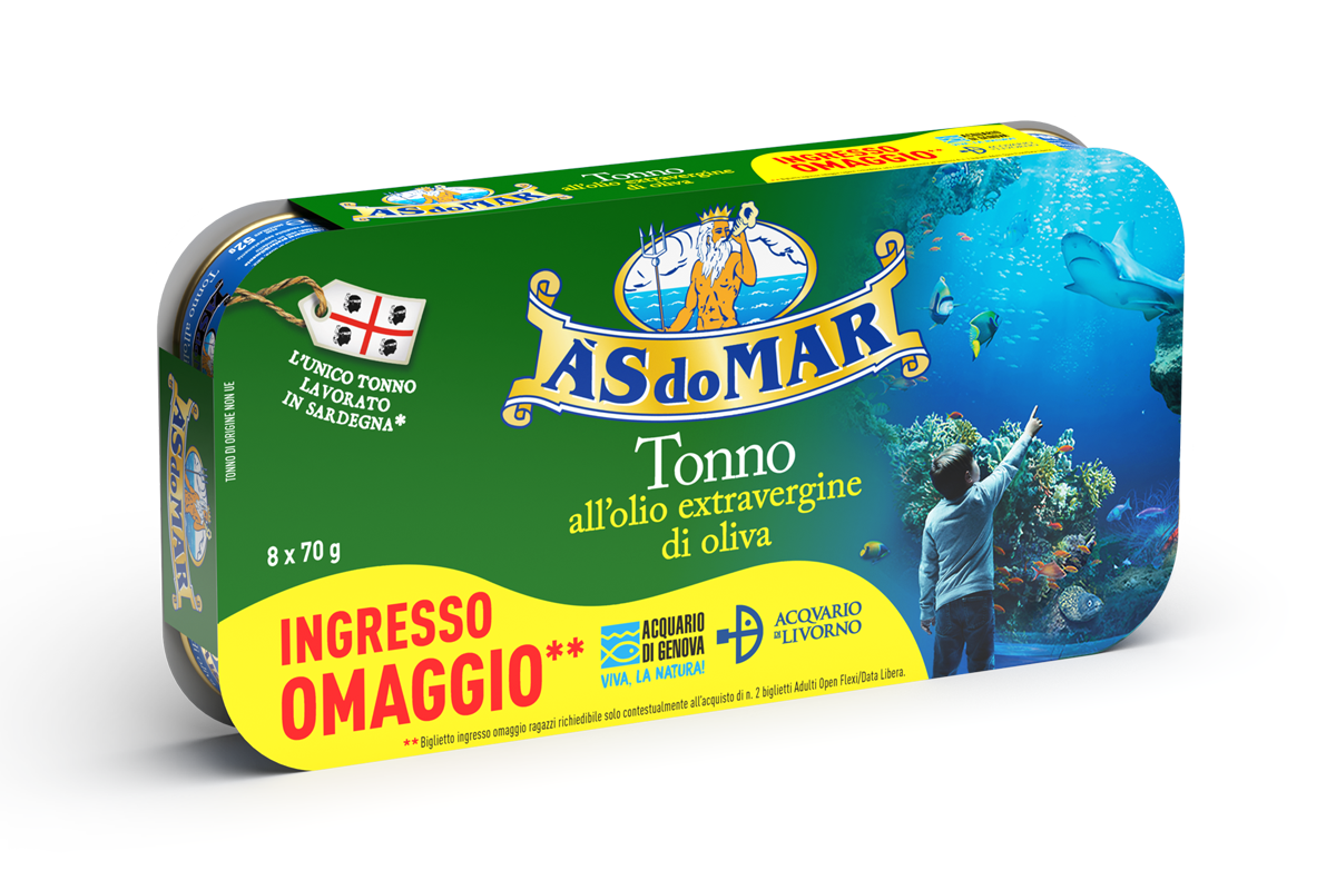 Tonno all'olio extravergine d'oliva 8x70g Promo Acquario