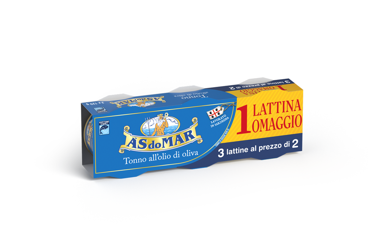 Tonno all'olio di oliva 120gx2+1