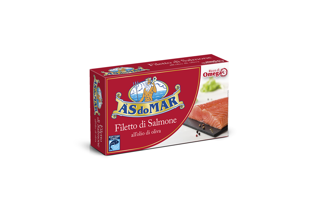 Filetti di salmone all'olio di oliva 115g